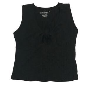 American Eagle Outfitters Tie Knot black Tank Top Size XS